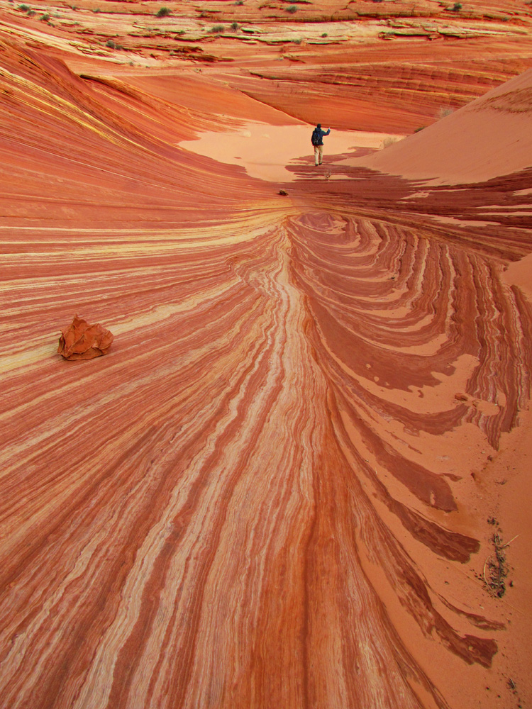 Walking on a river of stone, Paria Wilderness, The Wave Tour Walking on a river of stone, Paria Wilderness, The Wave Tour